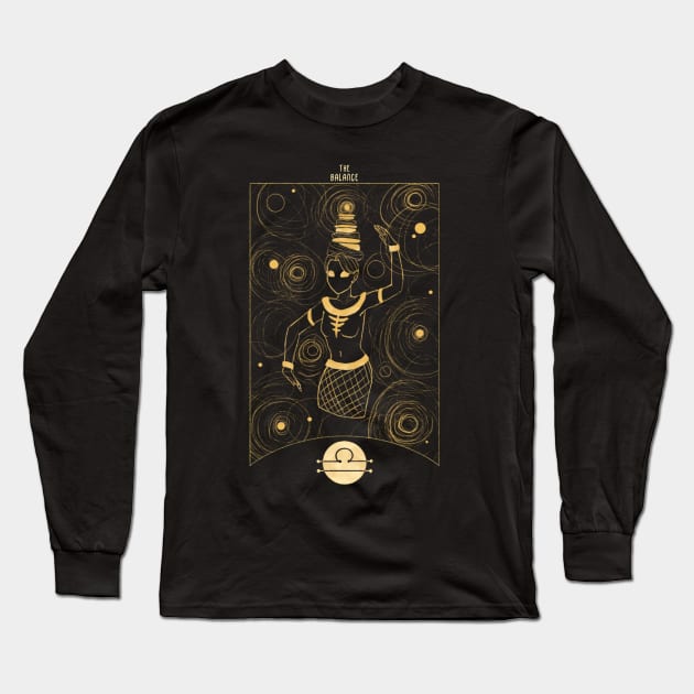 Libra Long Sleeve T-Shirt by densukii